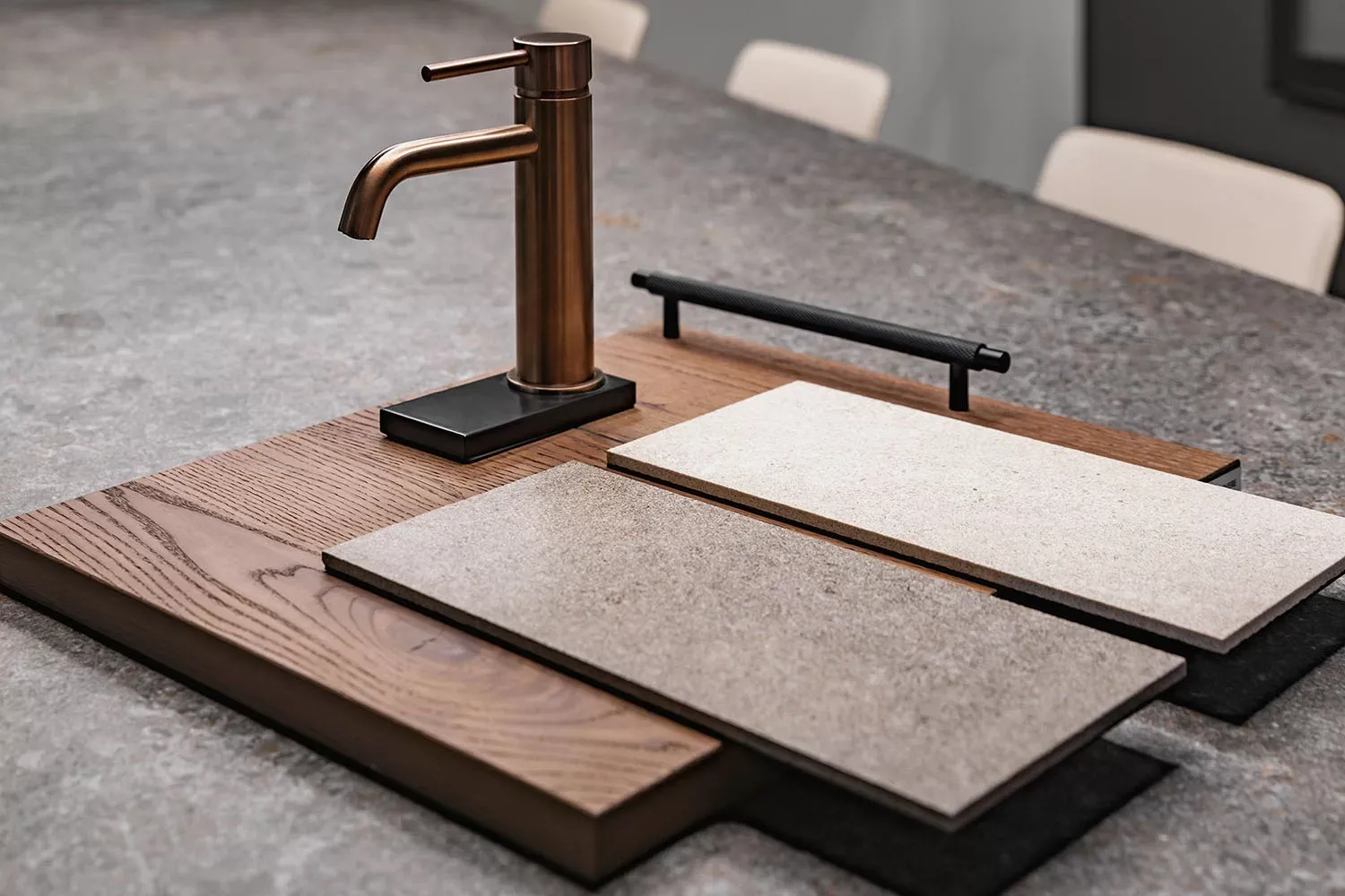 selection of kitchen worktop samples