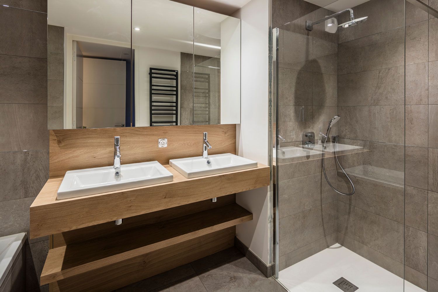 bathroom fitters Droitwich - bathroom wet room installation with nice shower