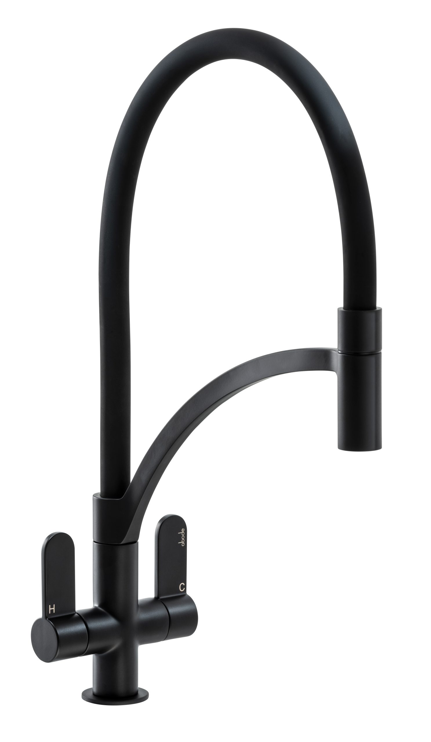 Abode Genio Monobloc SemiProfessional Mixer Tap Matt Black Kensi