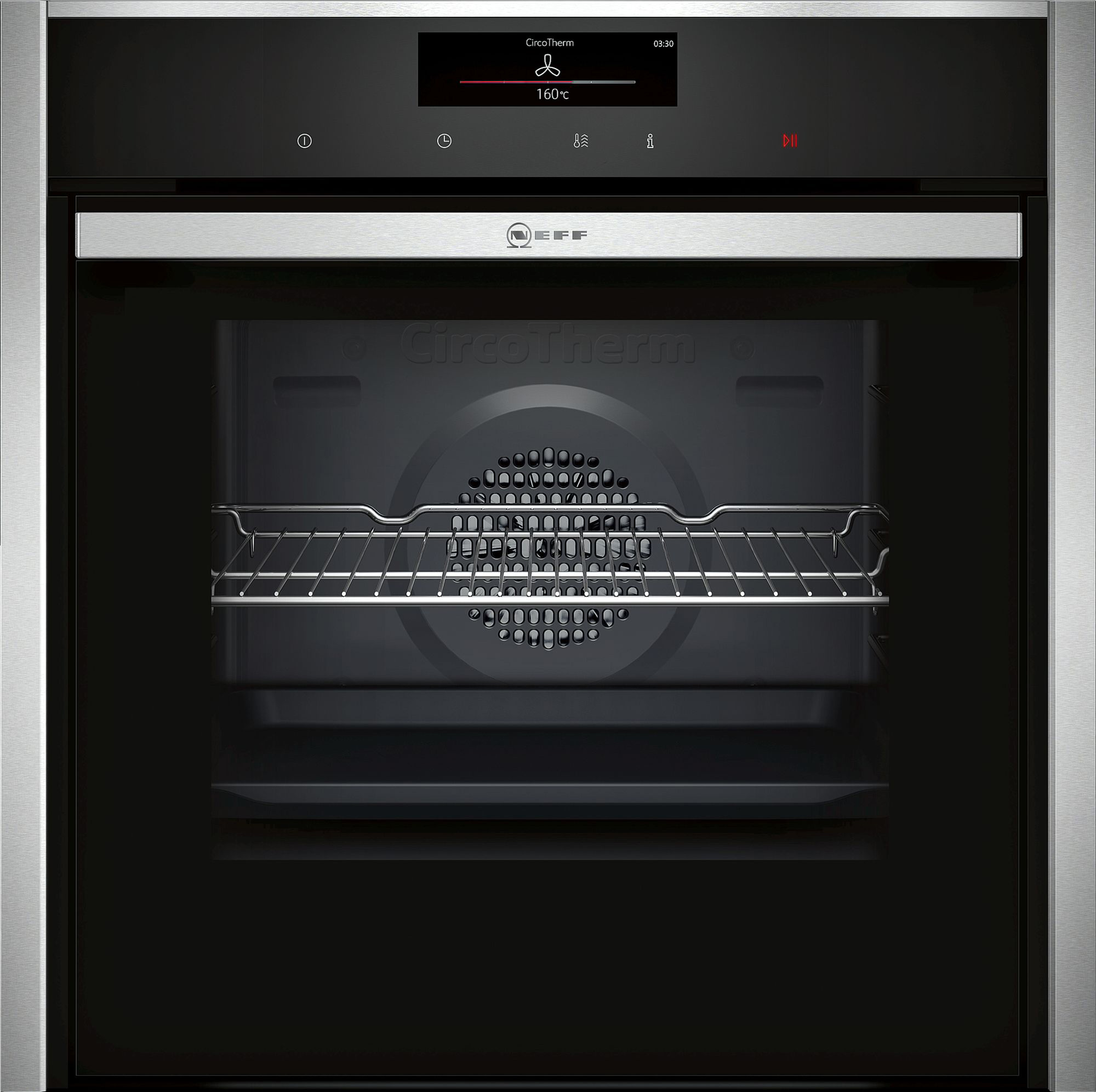 Neff N90 B58CT68H0B Single Slide & Hide Pyrolytic Oven St/Steel