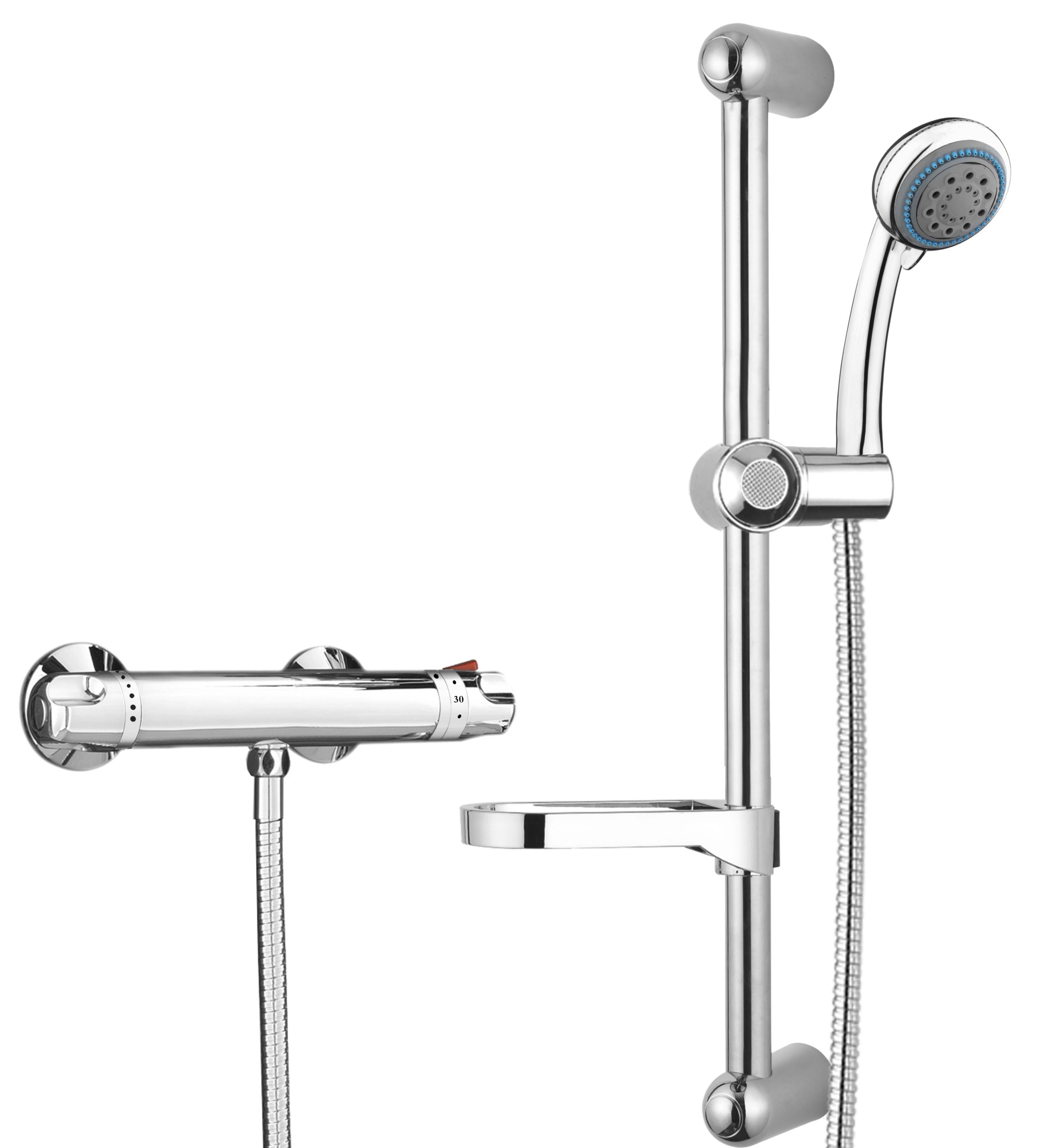 Low Pressure Thermostatic Bar Mixer Shower Kensi Hope Interiors Ltd