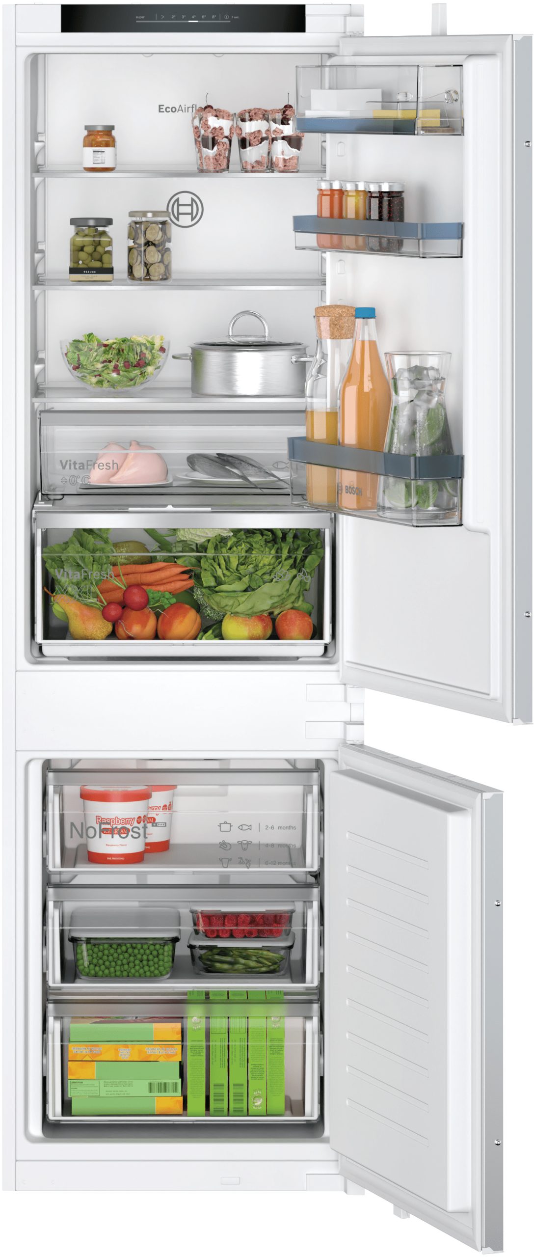 Bosch Series 4 KIN86VSE0G B/I Frost Free 60/40 Fridge Freezer (Sliding ...