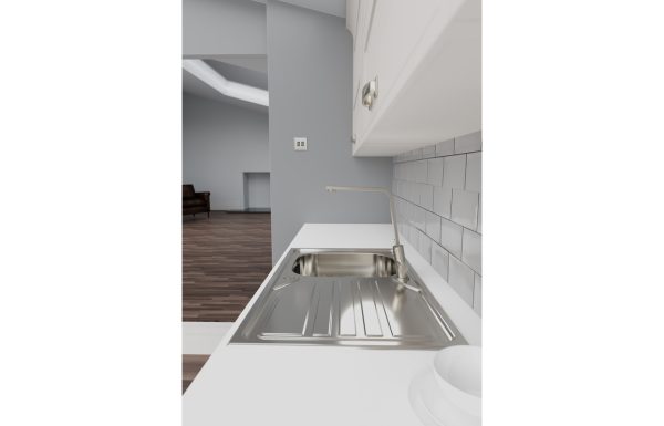 Abode Mikro 1B & Drainer Inset Sink (Boxed inc. waste) - St/Steel - Image 3