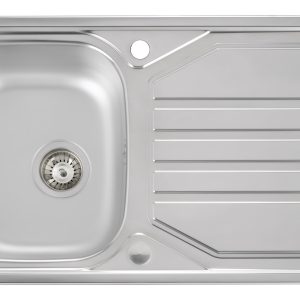 Abode Mikro 1B & Drainer Inset Sink (Boxed inc. waste) – St/Steel