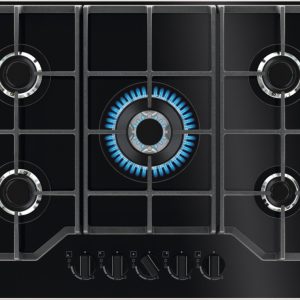 Zanussi ZGGN755K 75cm Gas on Glass Hob – Black